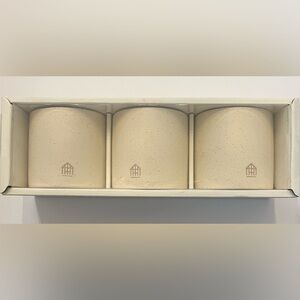 New in package 3 count scent candles hearth & hand magnolia 3 oz each